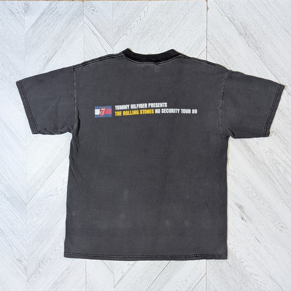 Vintage Rolling Stones No Security Concert Tour Tee Shirt from 1999 Tag Size L - Picture 3 of 6